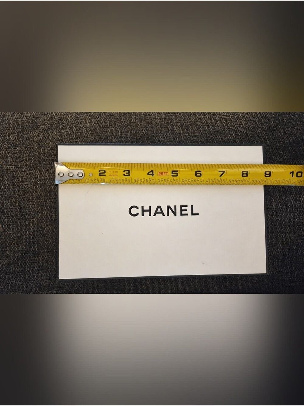 Authentic CHANEL Empty Gift Box White Black Packaging Tissue Wax Seal - Picture 3 of 10
